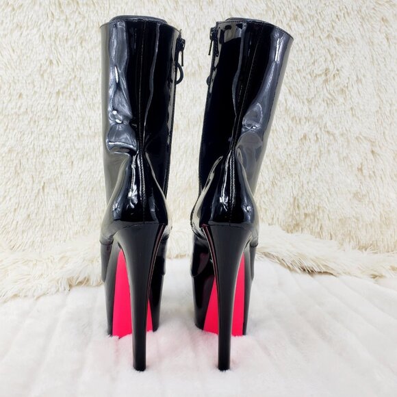 Xtreme 1020TT Black Patent 8" High Heel Ankle Boot RESTOCKED - Picture 9 of 14
